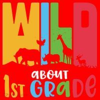 Team First Grade Wild About First Grade Back To School Santa Hat thumb 1