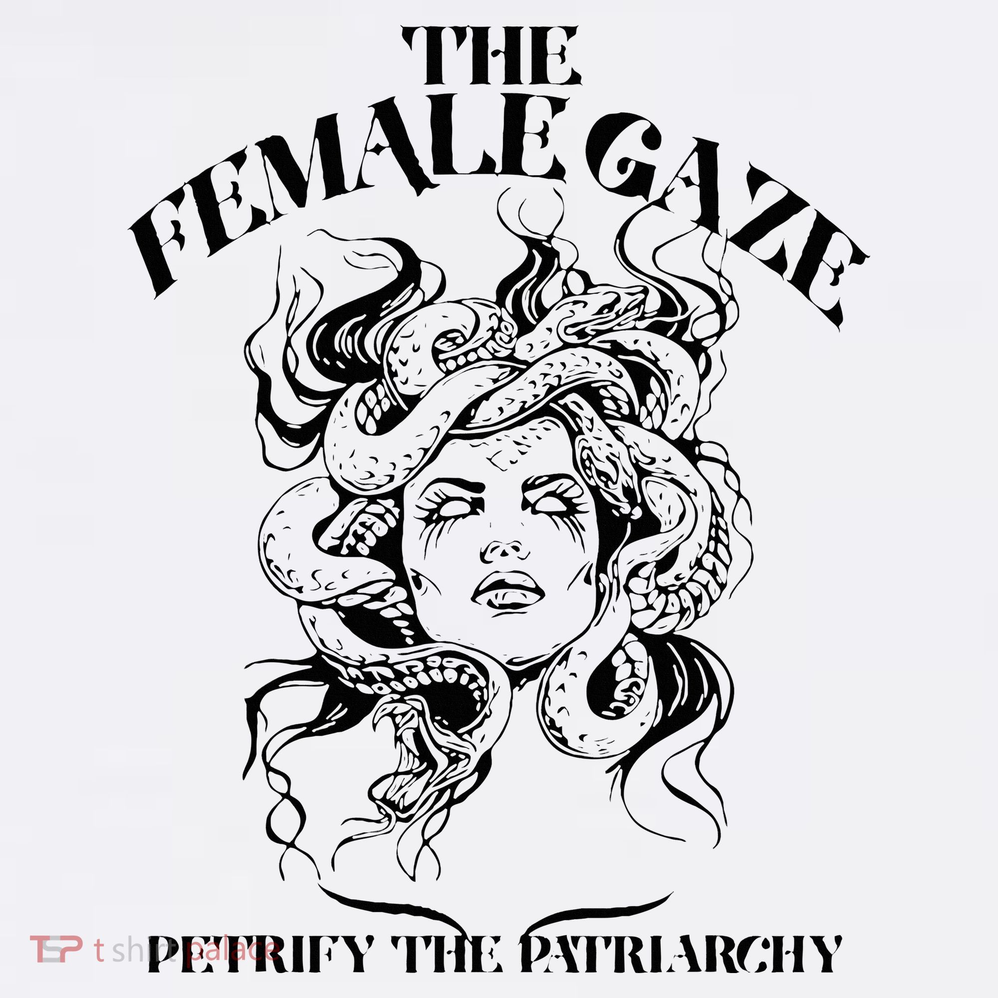 The Female Gaze Petrify The Patriarchy Medusa Women's Hoodie