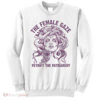 The Female Gaze Petrify The Patriarchy Feminist Witch Sweatshirt thumb 0