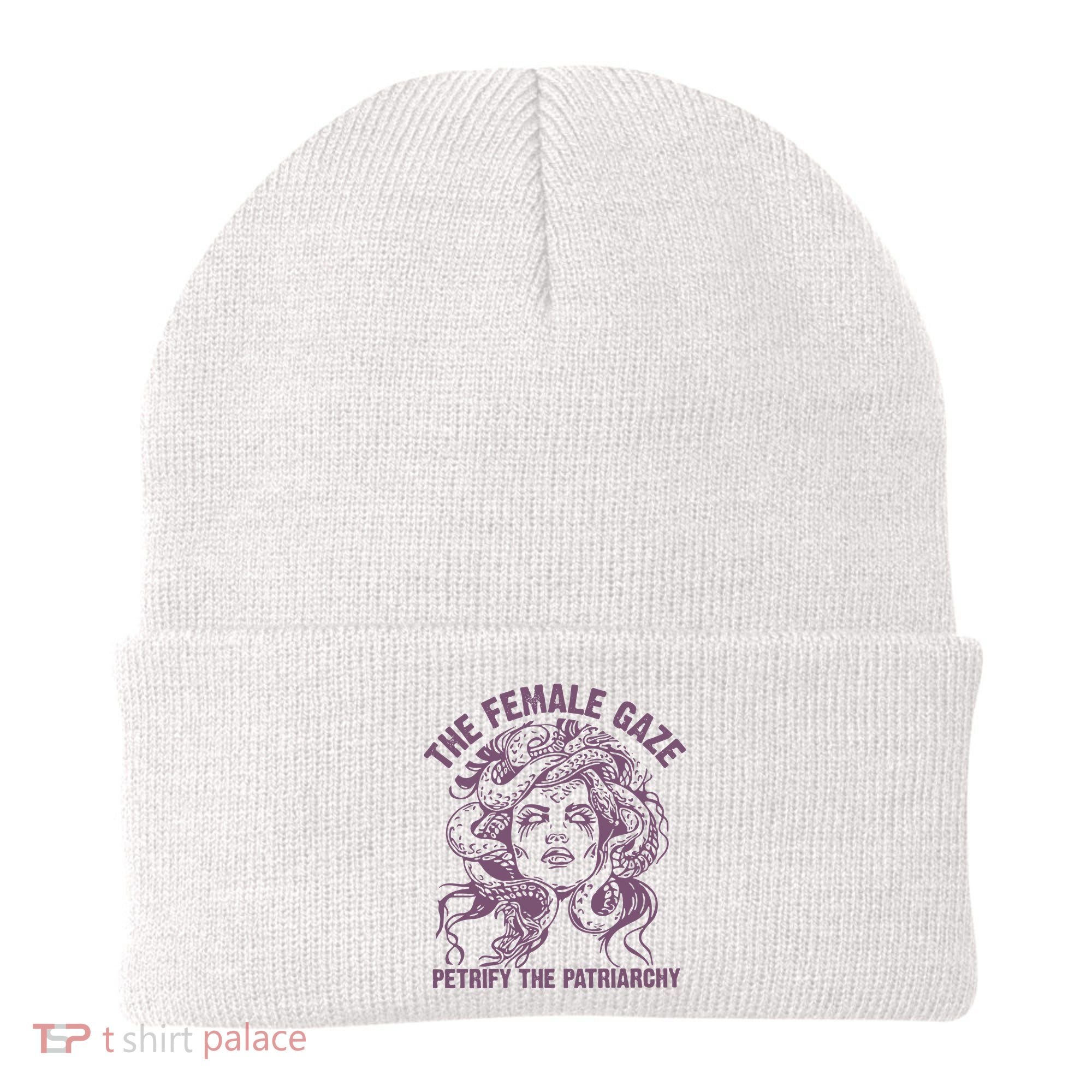 The Female Gaze Petrify The Patriarchy Feminist Witch Beanie