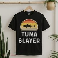 Tuna Fishing Gifts Funny Fisherman Retro Fish T-Shirt thumb 2