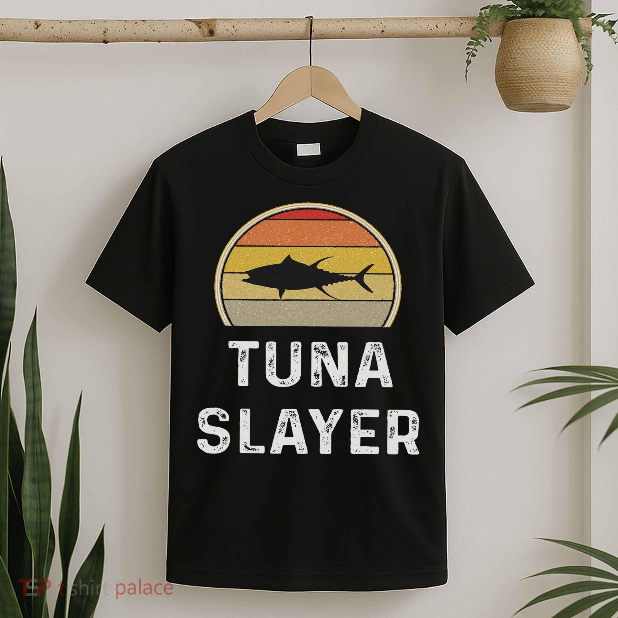 Tuna Fishing Gifts Funny Fisherman Retro Fish T-Shirt