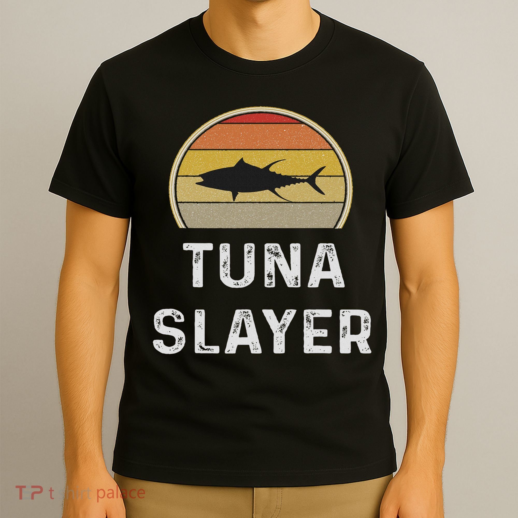 Tuna Fishing Gifts Funny Fisherman Retro Fish T-Shirt