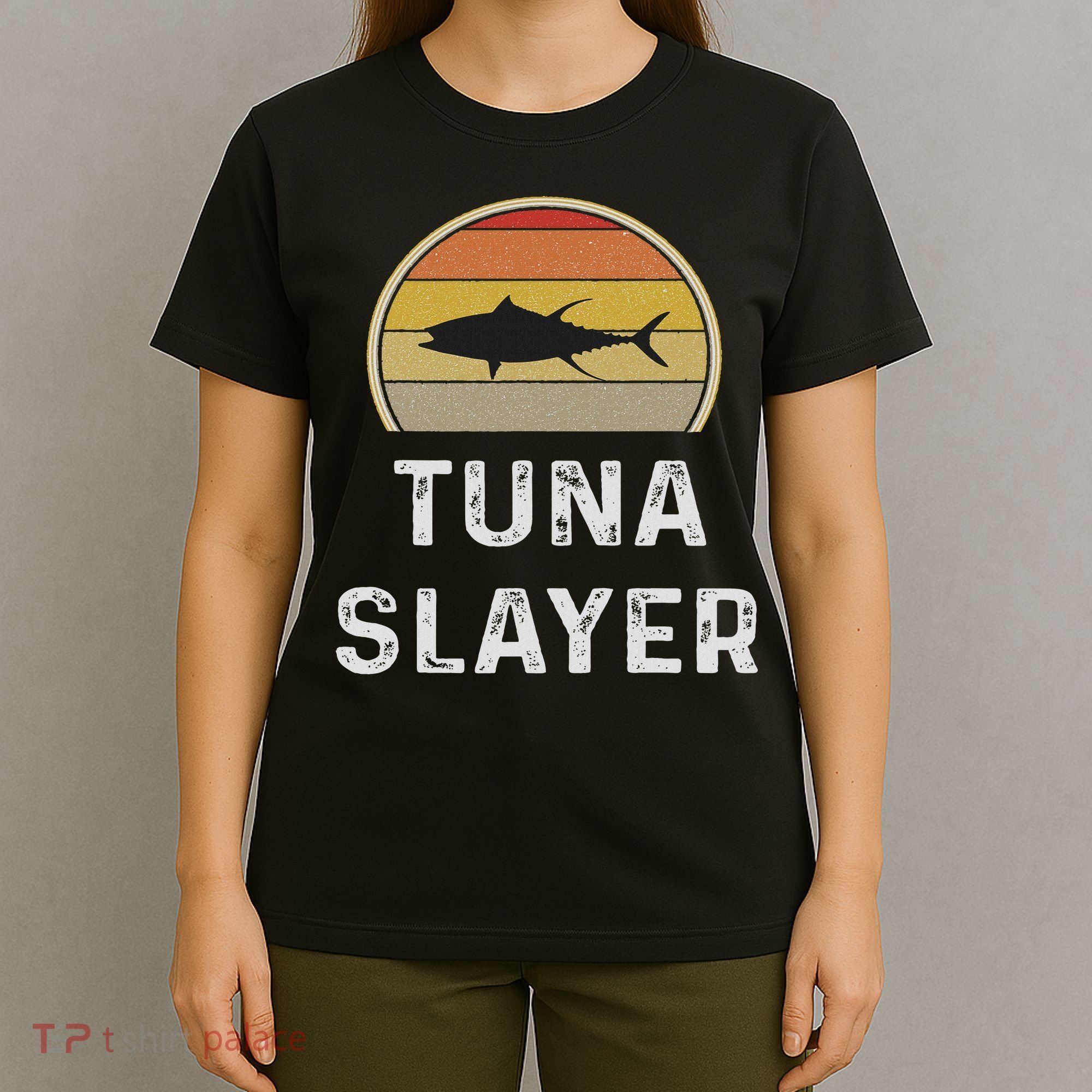 Tuna Fishing Gifts Funny Fisherman Retro Fish T-Shirt