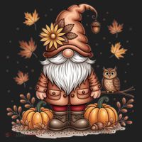Trendy Fall Gnome Cute Thanksgiving Autumn Gift Beanie thumb 2