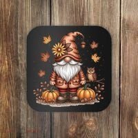 Trendy Fall Gnome Cute Thanksgiving Autumn Gift Coaster thumb 0