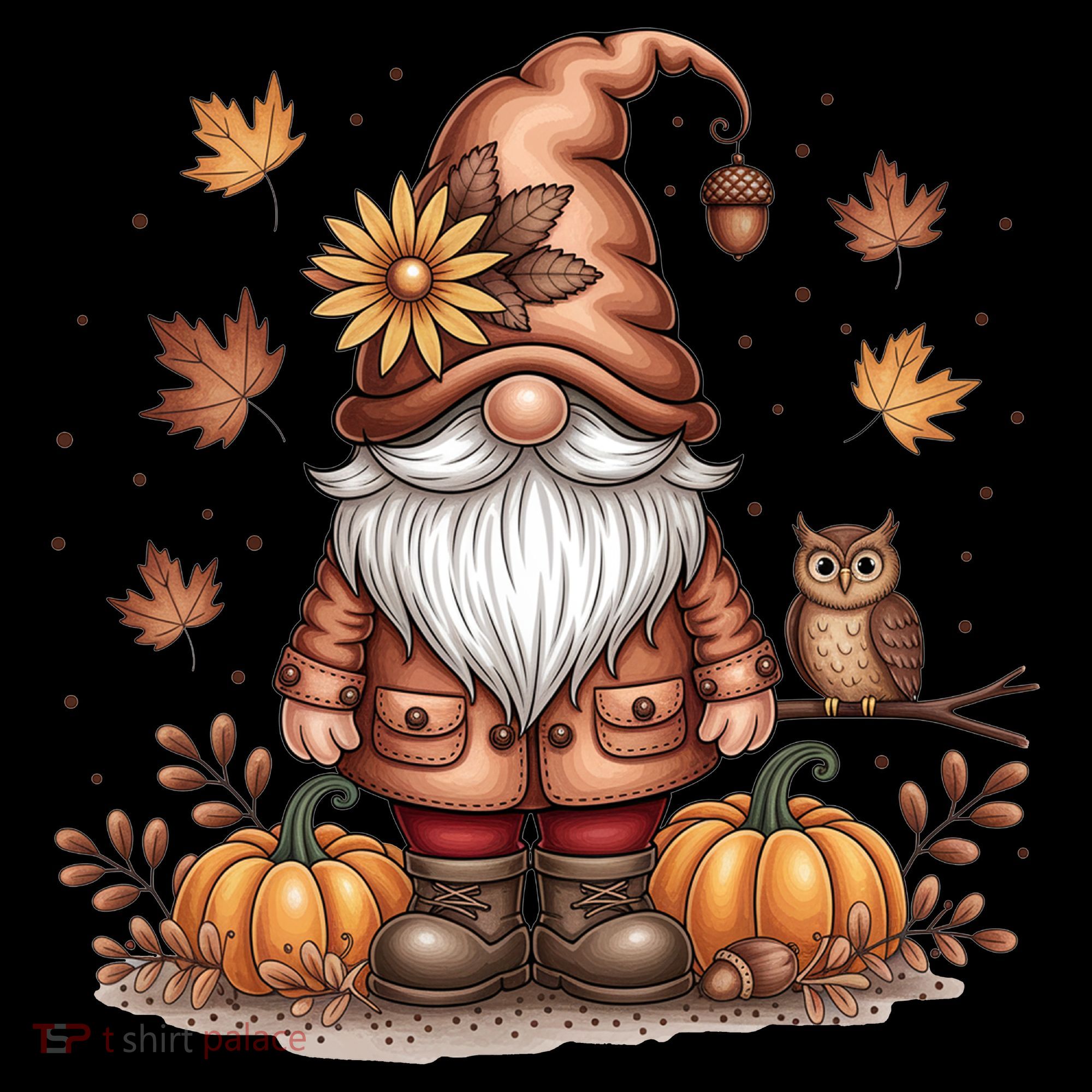 Trendy Fall Gnome Cute Thanksgiving Autumn Gift Women's Hoodie