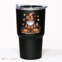 Trendy Fall Gnome Cute Thanksgiving Autumn Gift Tumbler thumb 0