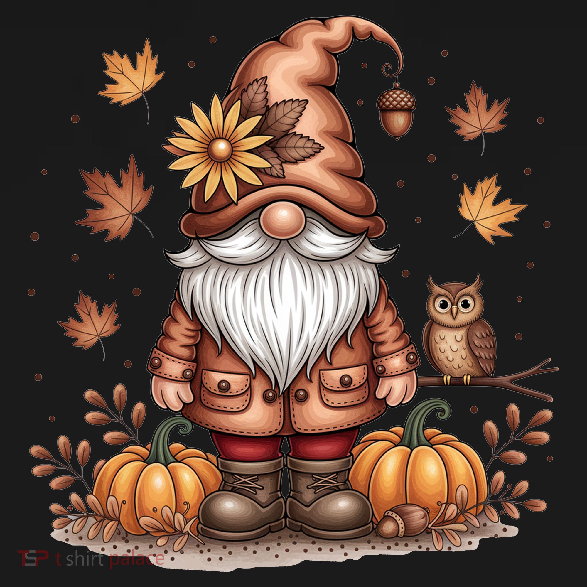 Trendy Fall Gnome Cute Thanksgiving Autumn Gift Women's Tank Top