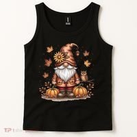 Trendy Fall Gnome Cute Thanksgiving Autumn Gift Tank Top thumb 2
