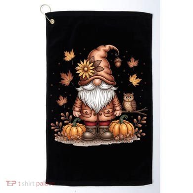 Trendy Fall Gnome Cute Thanksgiving Autumn Gift Golf Towel