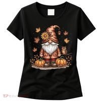 Trendy Fall Gnome Cute Thanksgiving Autumn Gift Women's T-Shirt thumb 0