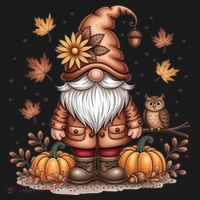 Trendy Fall Gnome Cute Thanksgiving Autumn Gift Kids Sweatshirt thumb 2
