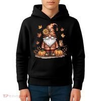Trendy Fall Gnome Cute Thanksgiving Autumn Gift Kids Hoodie thumb 4