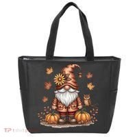 Trendy Fall Gnome Cute Thanksgiving Autumn Gift Tote Bag thumb 0