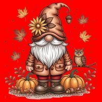 Trendy Fall Gnome Cute Thanksgiving Autumn Gift Santa Hat thumb 1