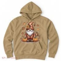 Trendy Fall Gnome Cute Thanksgiving Autumn Gift Hoodie thumb 0
