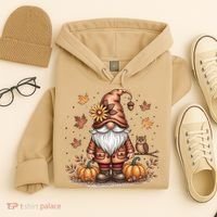 Trendy Fall Gnome Cute Thanksgiving Autumn Gift Hoodie thumb 4