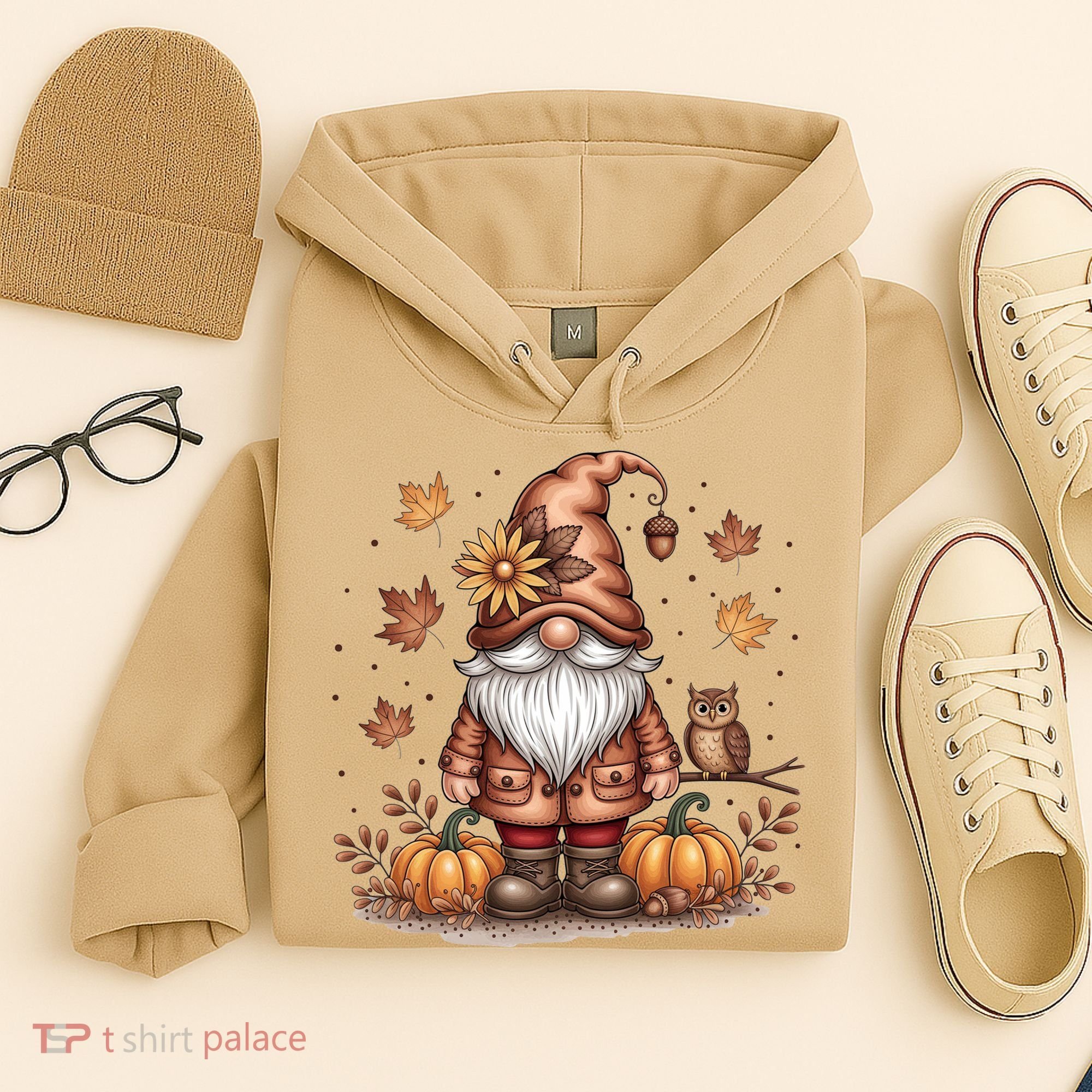 Trendy Fall Gnome Cute Thanksgiving Autumn Gift Hoodie