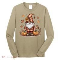 Trendy Fall Gnome Cute Thanksgiving Autumn Gift Long Sleeve Shirt thumb 0