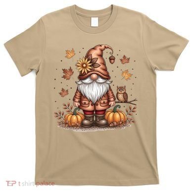 Trendy Fall Gnome Cute Thanksgiving Autumn Gift T-Shirt