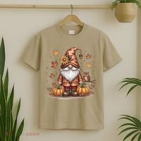Trendy Fall Gnome Cute Thanksgiving Autumn Gift T-Shirt thumb 2