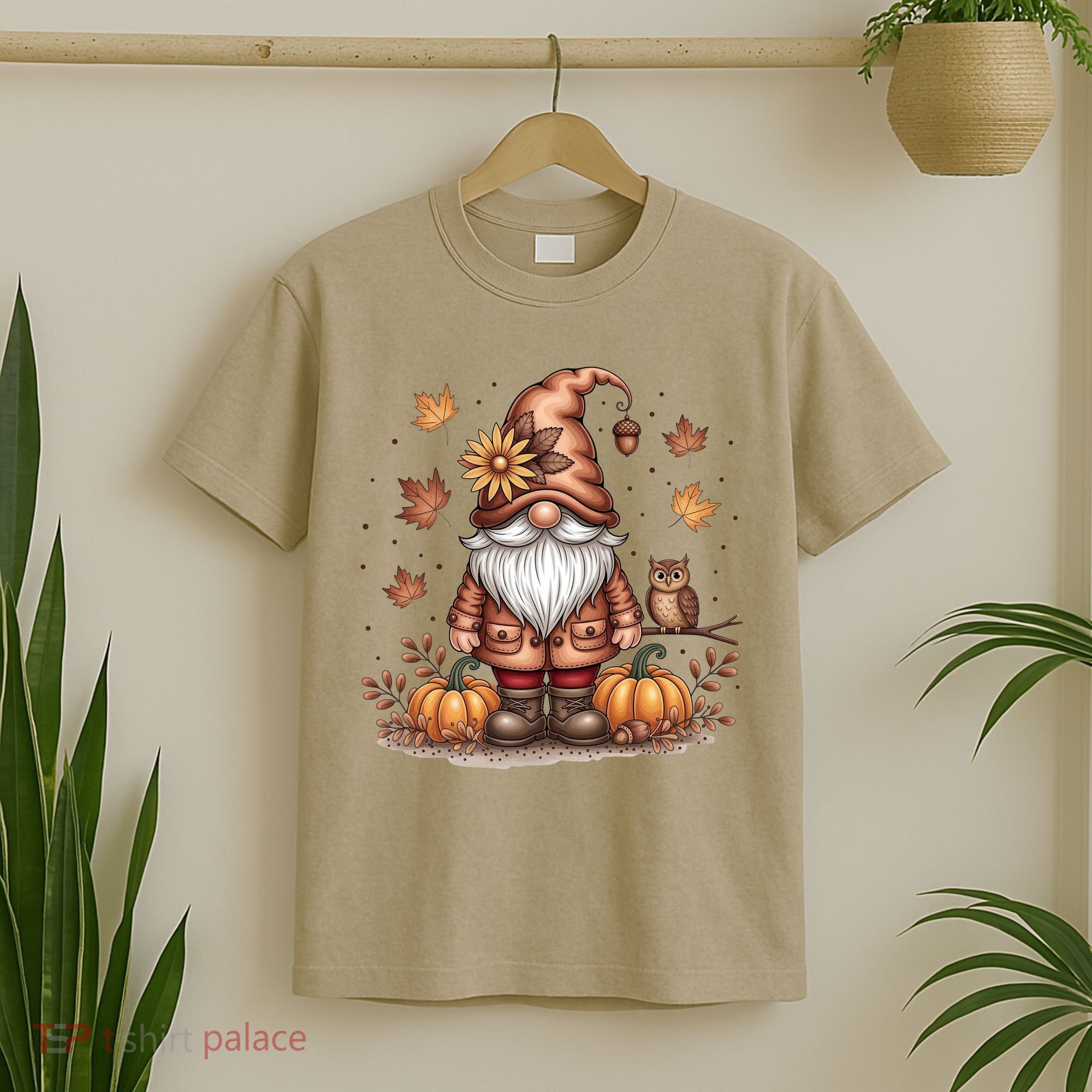 Trendy Fall Gnome Cute Thanksgiving Autumn Gift T-Shirt