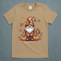 Trendy Fall Gnome Cute Thanksgiving Autumn Gift T-Shirt thumb 5