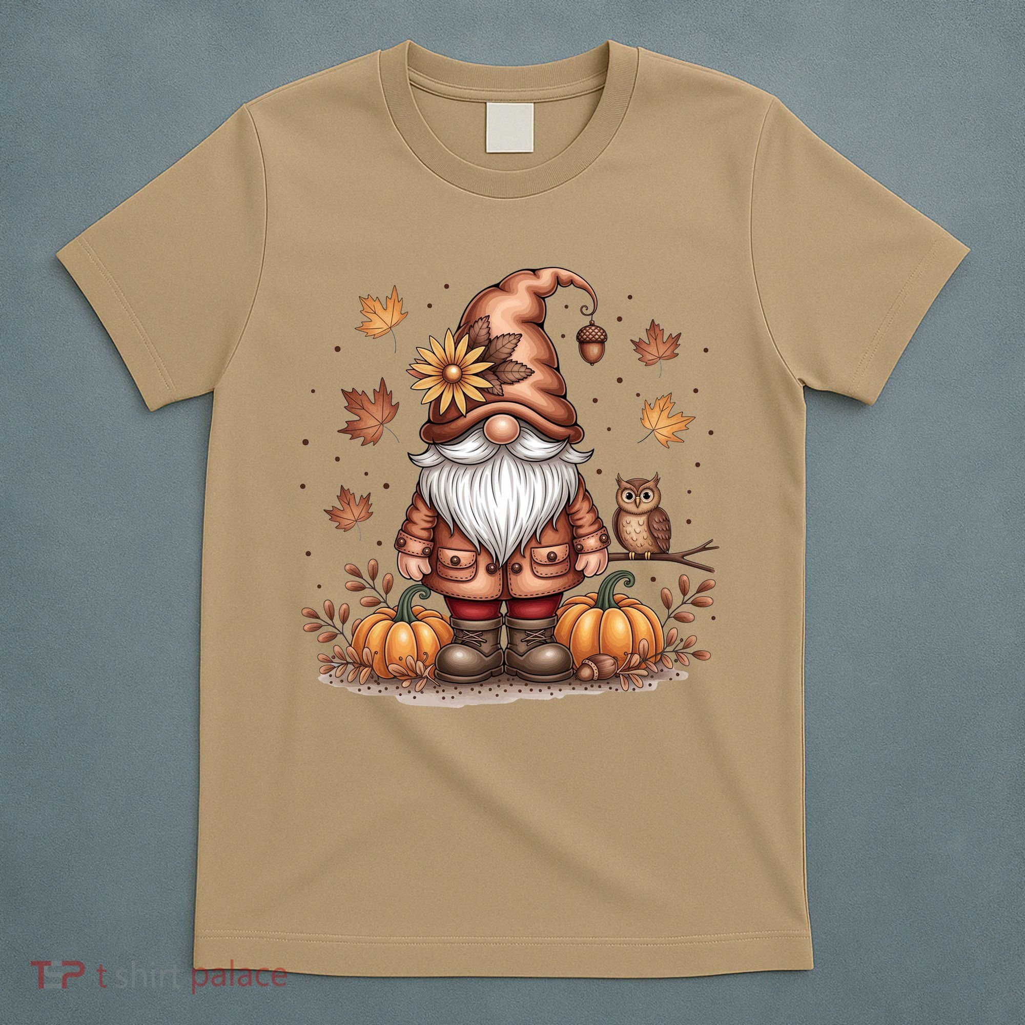 Trendy Fall Gnome Cute Thanksgiving Autumn Gift T-Shirt
