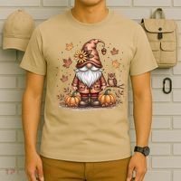 Trendy Fall Gnome Cute Thanksgiving Autumn Gift T-Shirt thumb 6