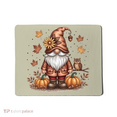 Trendy Fall Gnome Cute Thanksgiving Autumn Gift Mousepad