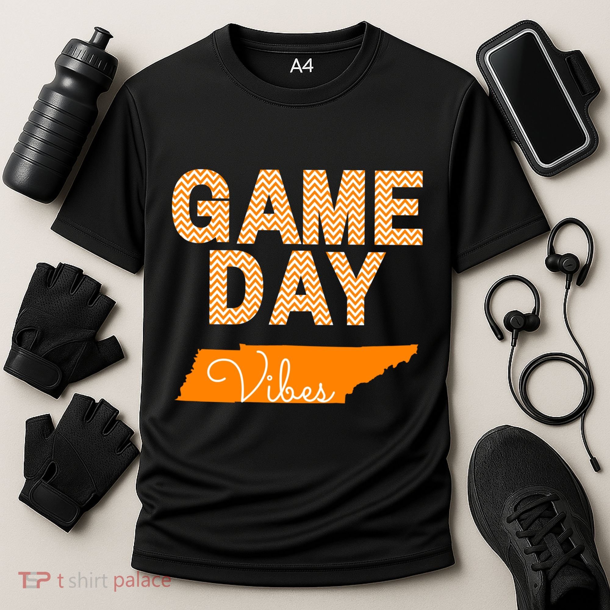 Tennessee Football Game Day Vibes Fall Tailgate Cooling Performance Crew T-Shirt