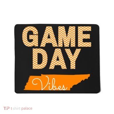 Tennessee Football Game Day Vibes Fall Tailgate Mousepad