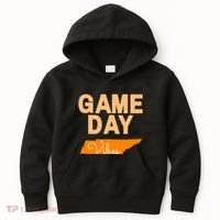 Tennessee Football Game Day Vibes Fall Tailgate Kids Hoodie thumb 0