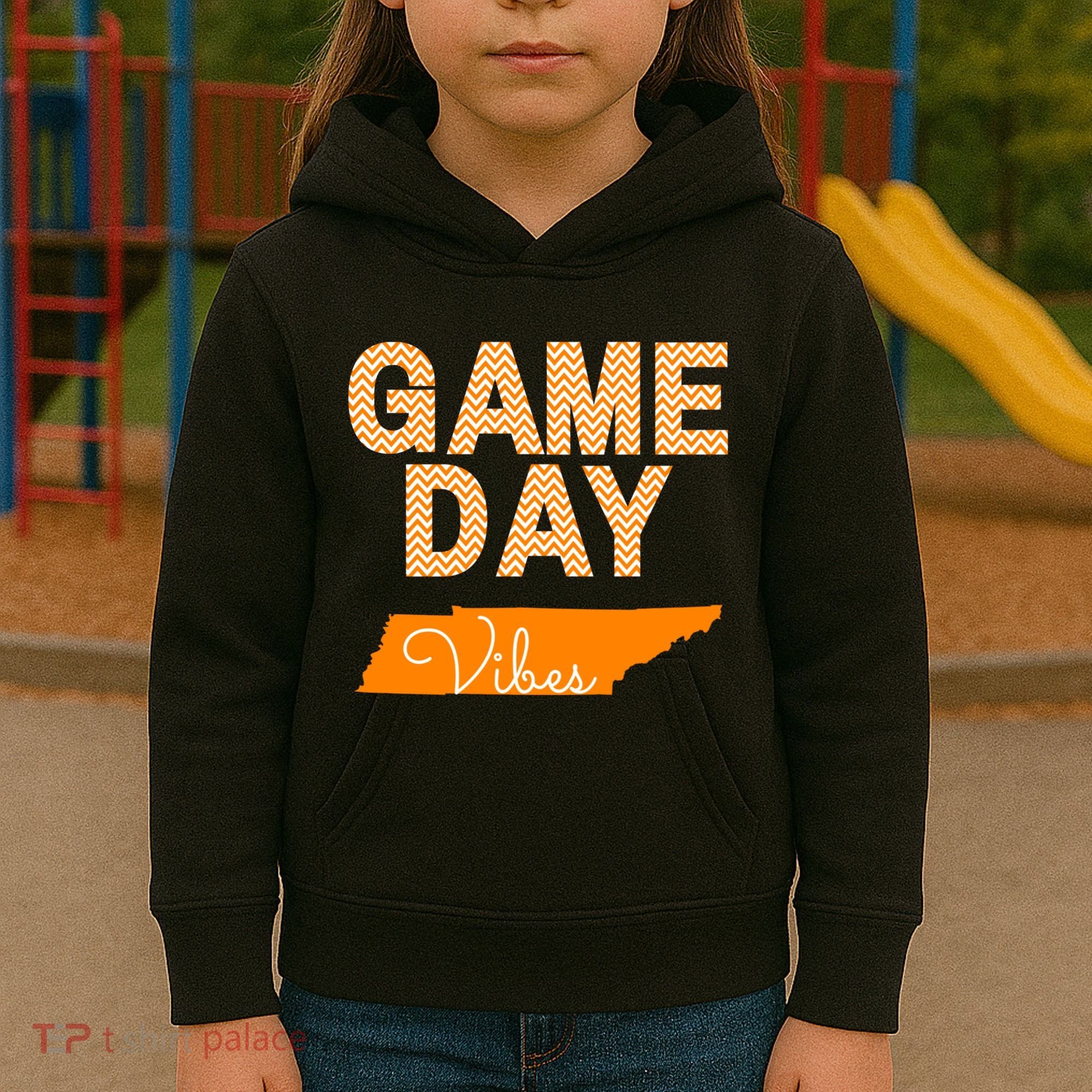 Tennessee Football Game Day Vibes Fall Tailgate Kids Hoodie