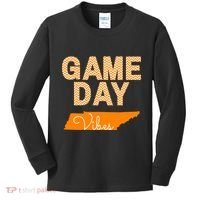 Tennessee Football Game Day Vibes Fall Tailgate Kids Long Sleeve Shirt thumb 0