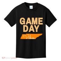 Tennessee Football Game Day Vibes Fall Tailgate Kids T-Shirt thumb 0