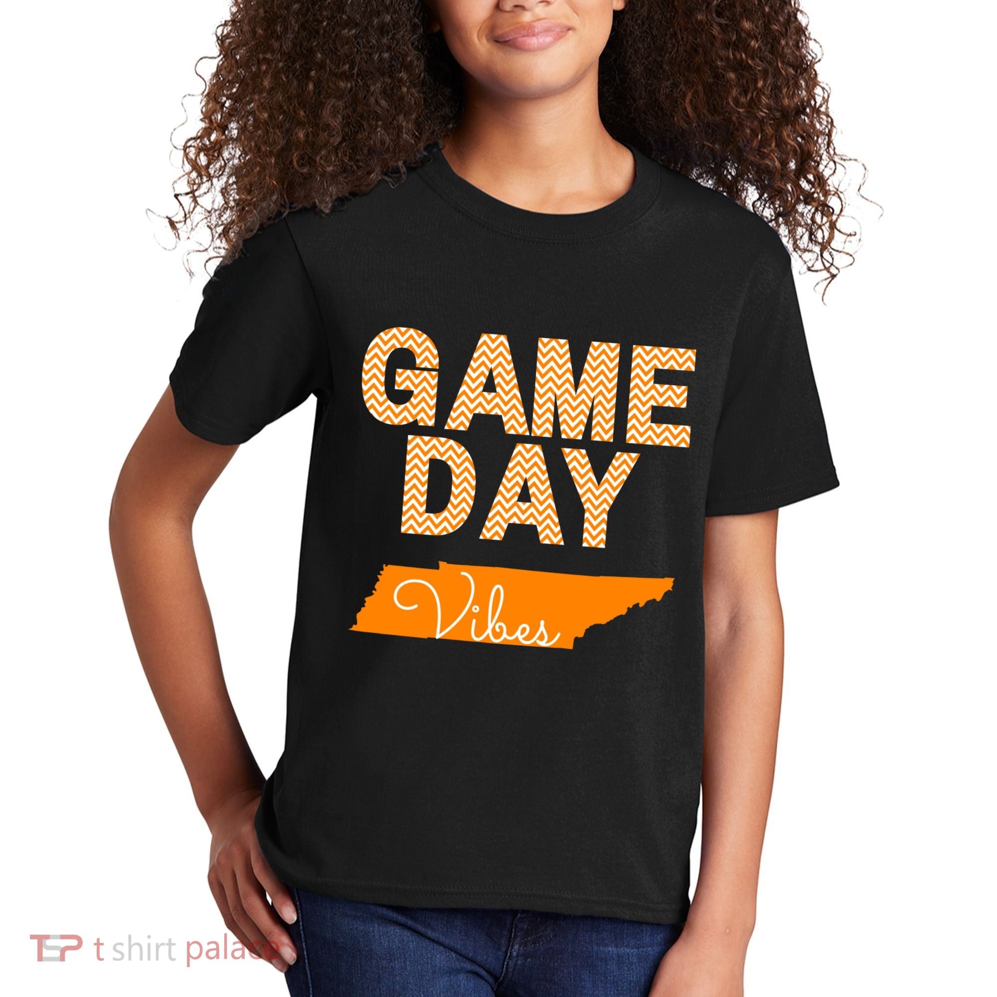 Tennessee Football Game Day Vibes Fall Tailgate Kids T-Shirt