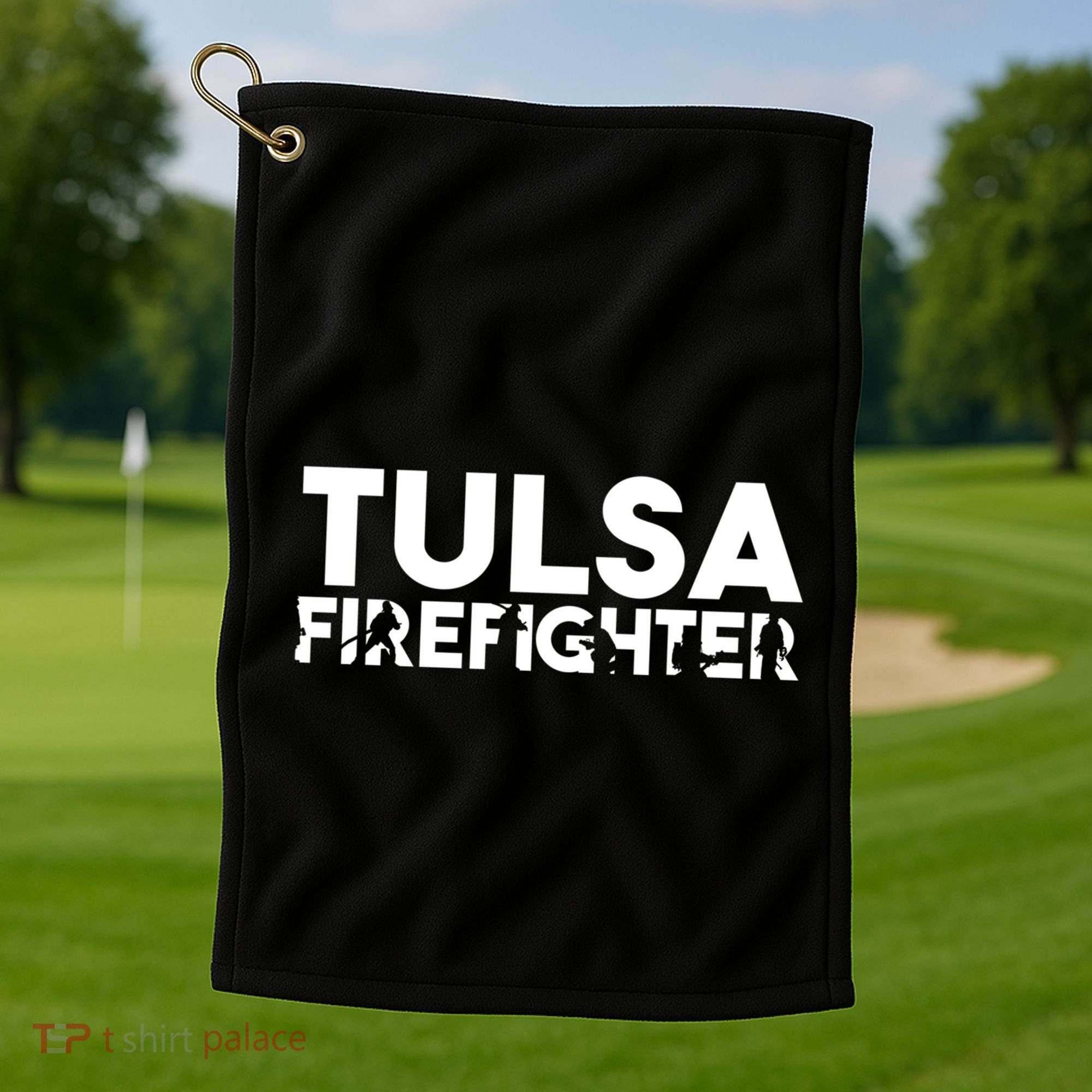 Tulsa Firefighter Gift Firefighter Dad Gift Meaningful Gift Golf Towel