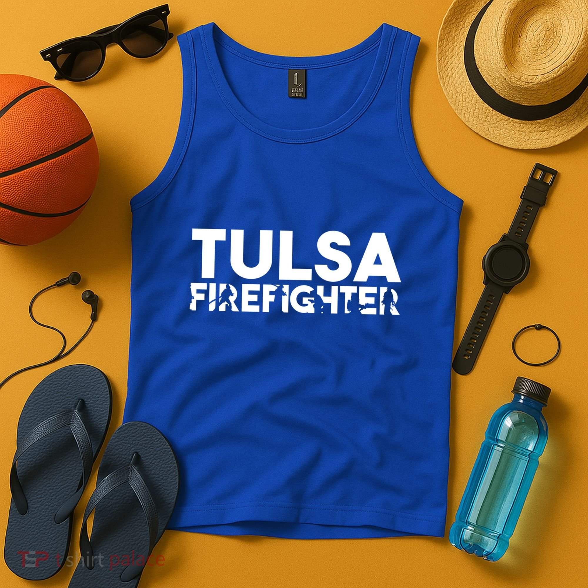 Tulsa Firefighter Gift Firefighter Dad Gift Meaningful Gift Tank Top