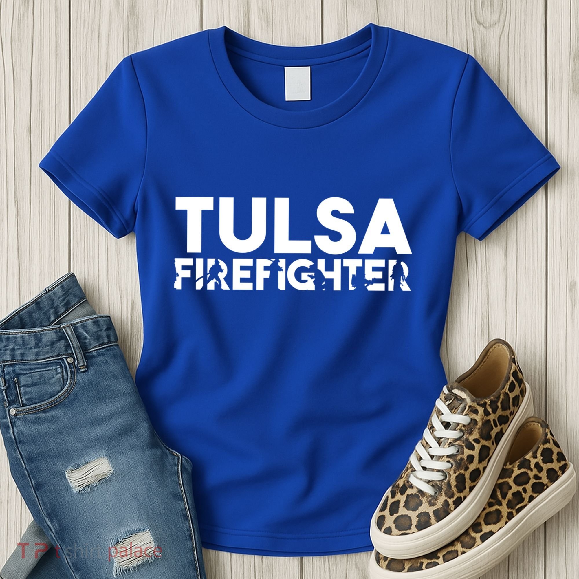 Tulsa Firefighter Gift Firefighter Dad Gift Meaningful Gift Women's T-Shirt