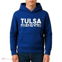 Tulsa Firefighter Gift Firefighter Dad Gift Meaningful Gift Kids Hoodie thumb 4