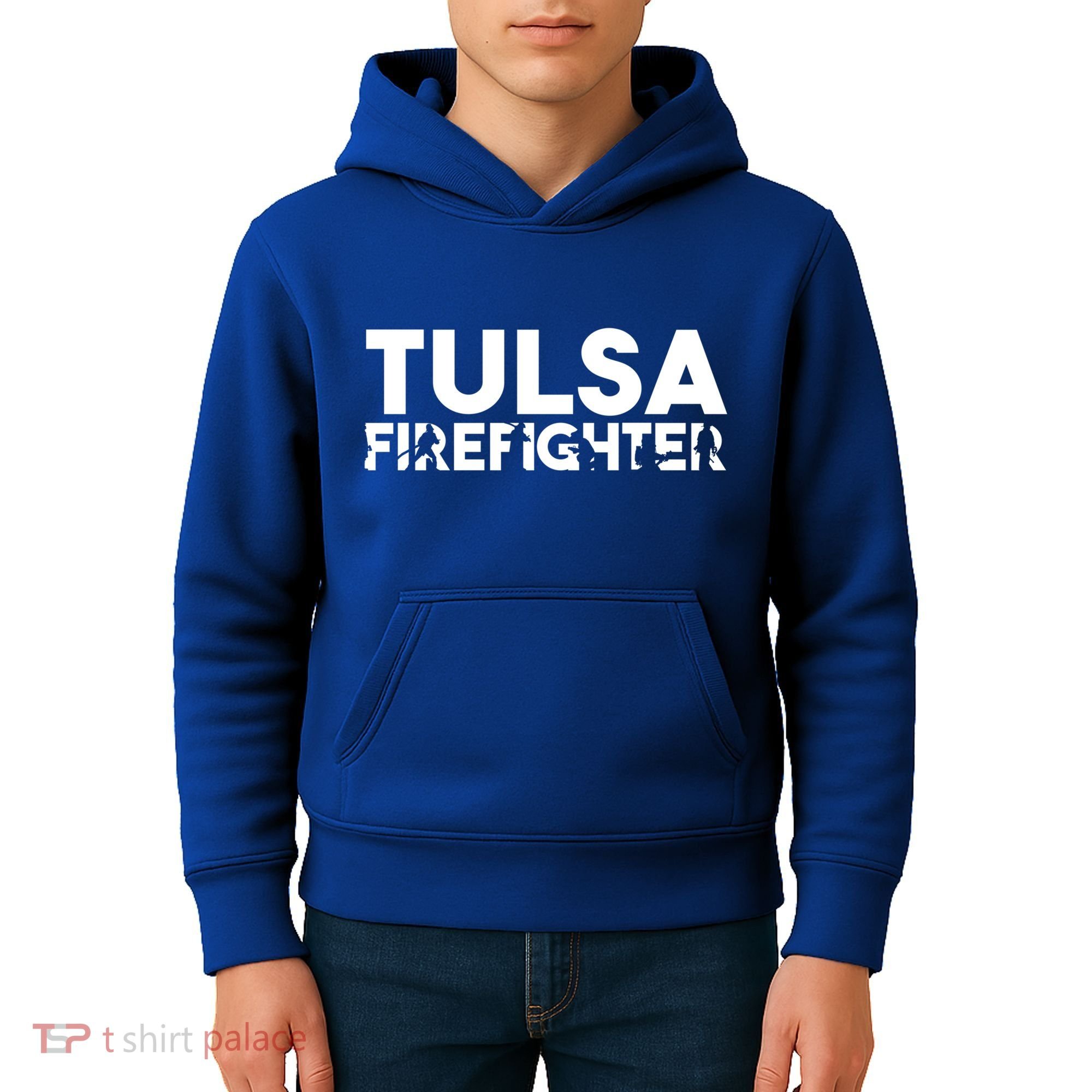 Tulsa Firefighter Gift Firefighter Dad Gift Meaningful Gift Kids Hoodie