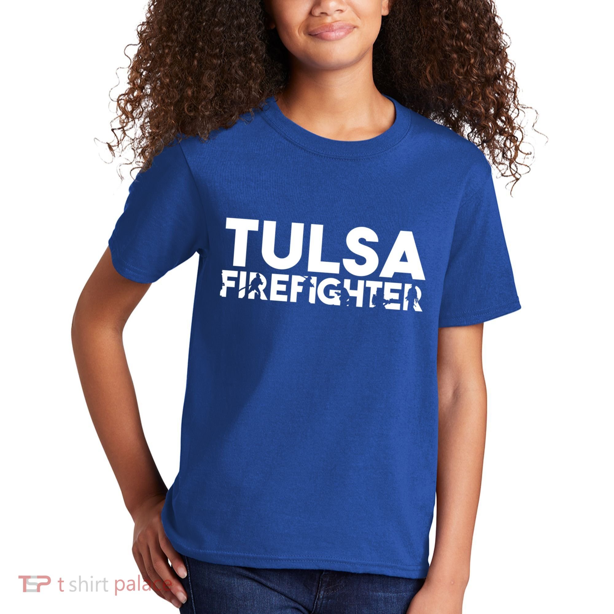 Tulsa Firefighter Gift Firefighter Dad Gift Meaningful Gift Kids T-Shirt
