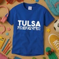 Tulsa Firefighter Gift Firefighter Dad Gift Meaningful Gift Kids T-Shirt thumb 3