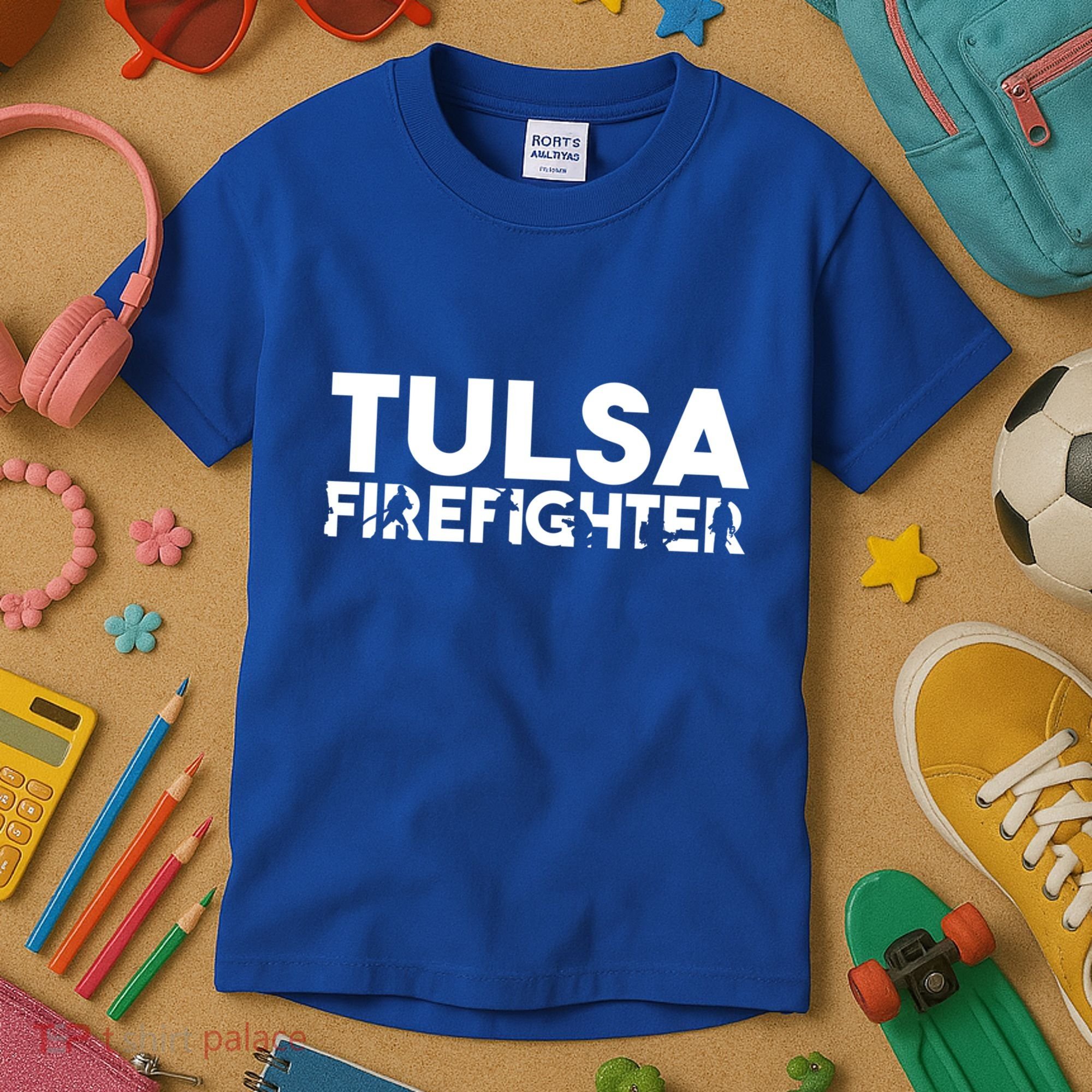 Tulsa Firefighter Gift Firefighter Dad Gift Meaningful Gift Kids T-Shirt