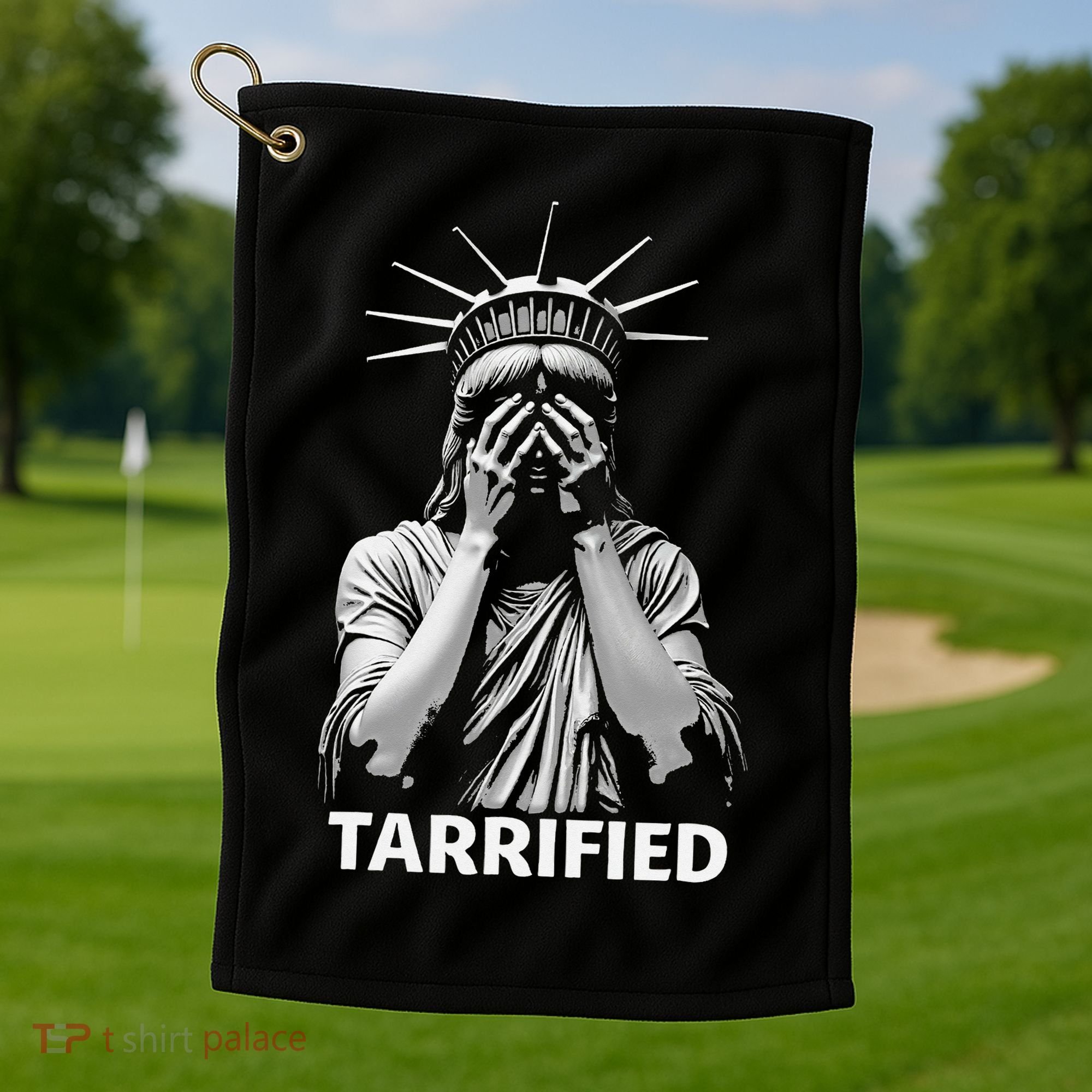 Tarrified Funny Gift Golf Towel