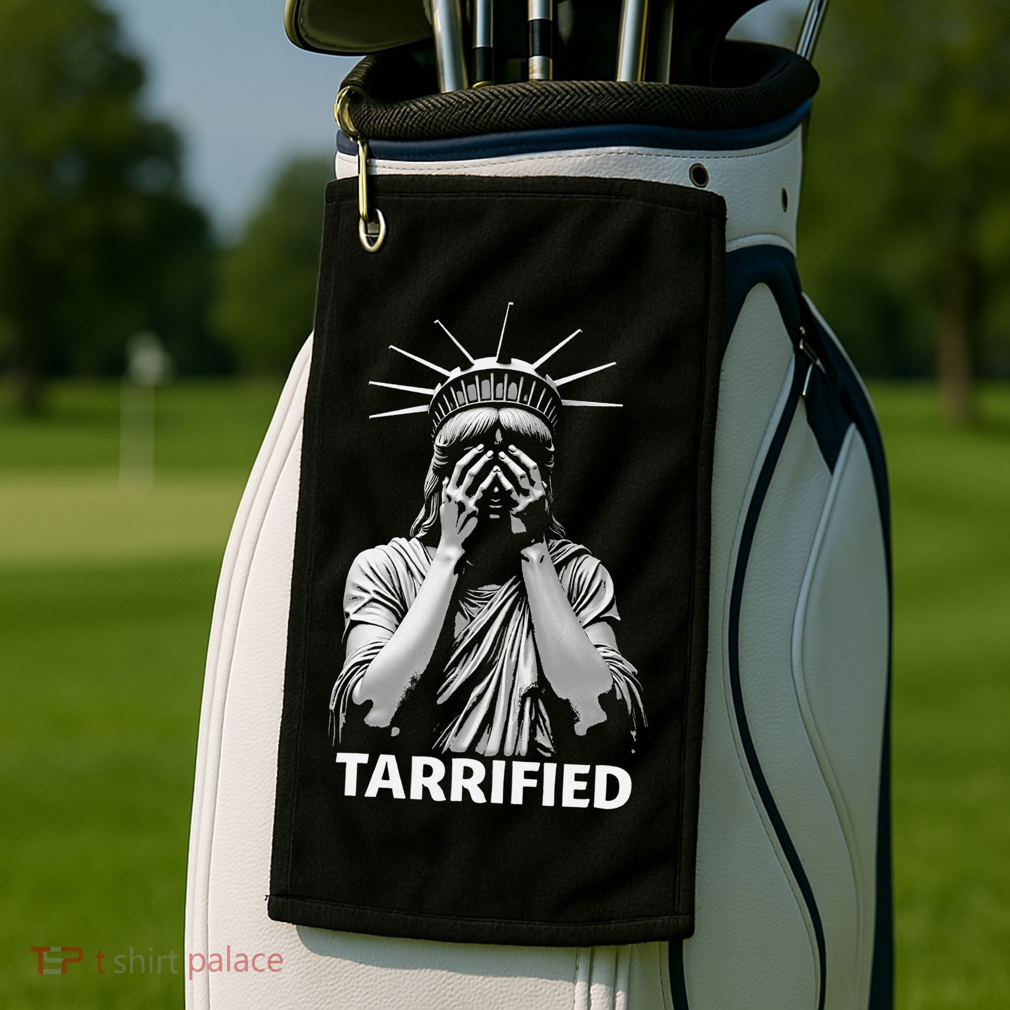 Tarrified Funny Gift Golf Towel