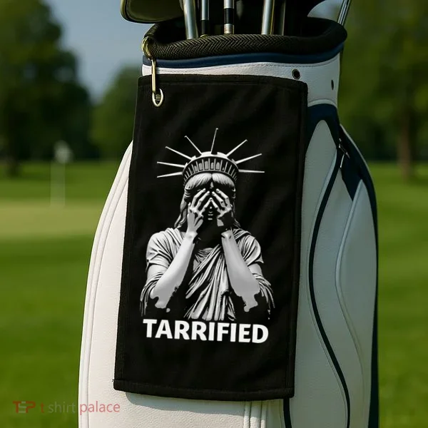 Tarrified Funny Gift Golf Towel