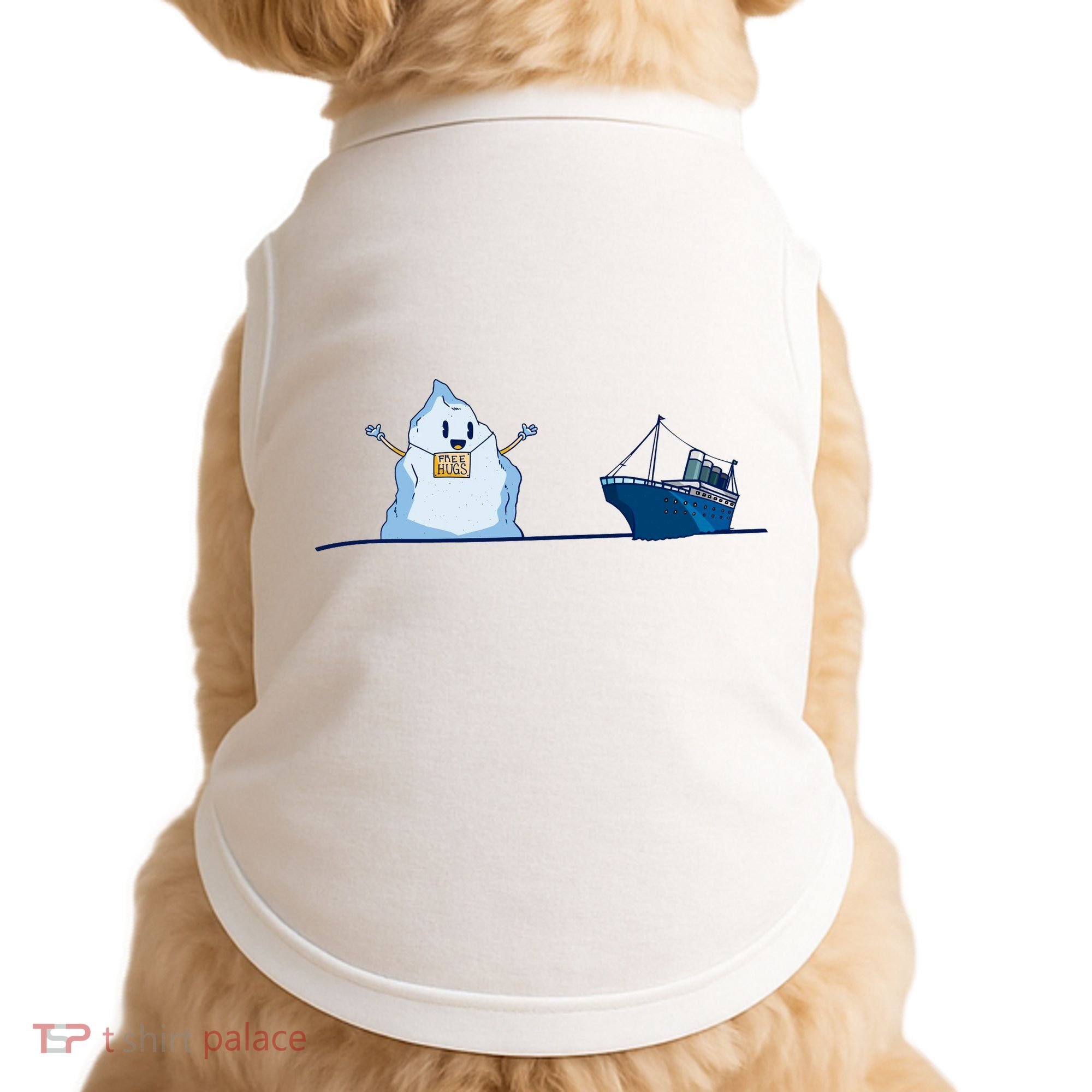 Titanic Free Hugs Funny Gift Titanic Humor Gift Doggie Tank